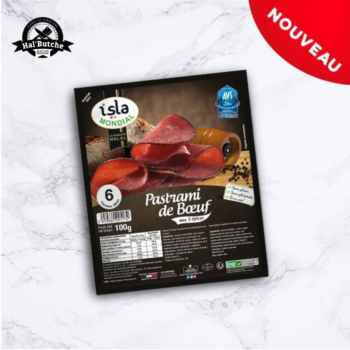 Pastrami halal AVS en ligne