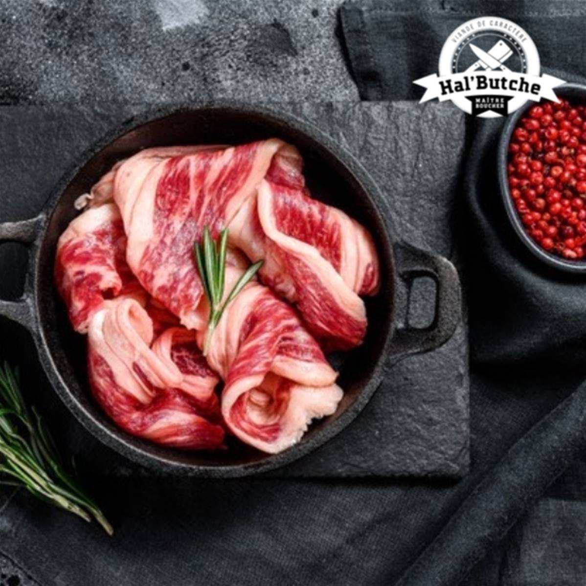 Bacon de bœuf halal