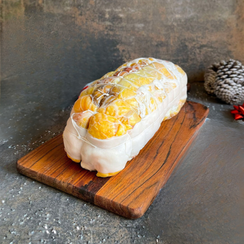 Rôti de chapon farci au chorizo