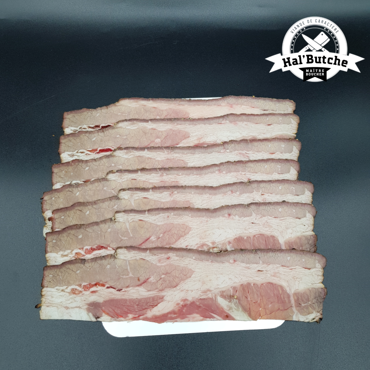 Bacon de bœuf fumé Boucherie Halal Hal'Butche