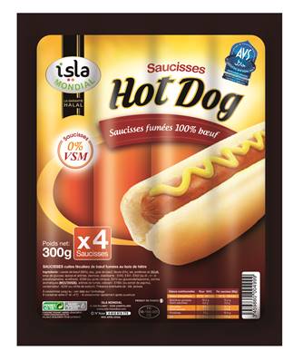 Hot Dog de boeuf Isla mondial